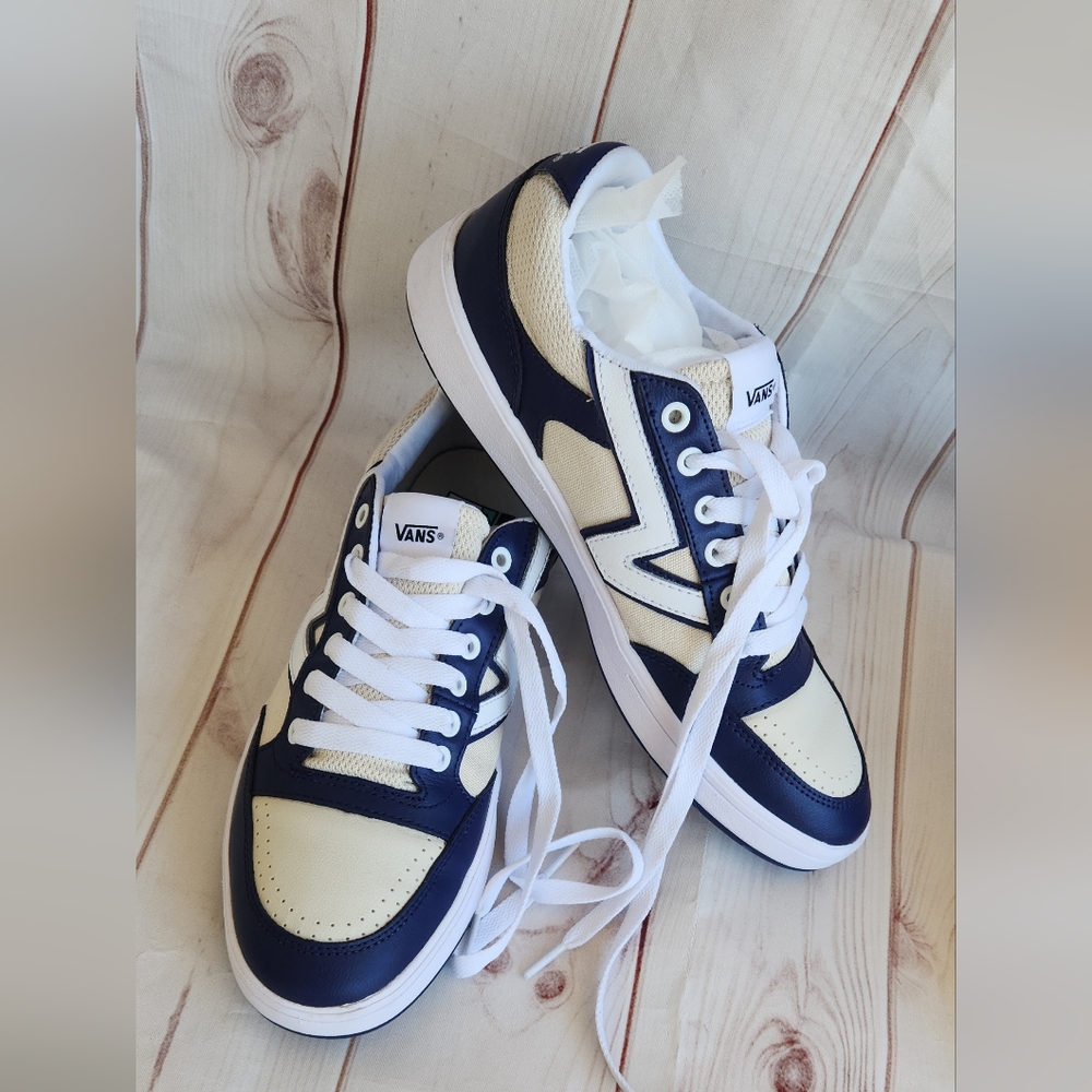 Vans Navy and Cream Sneakers